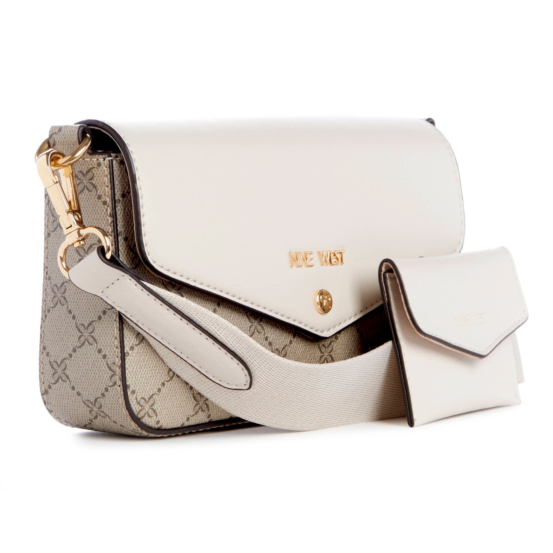Peaches Crossbody Wallet Beige