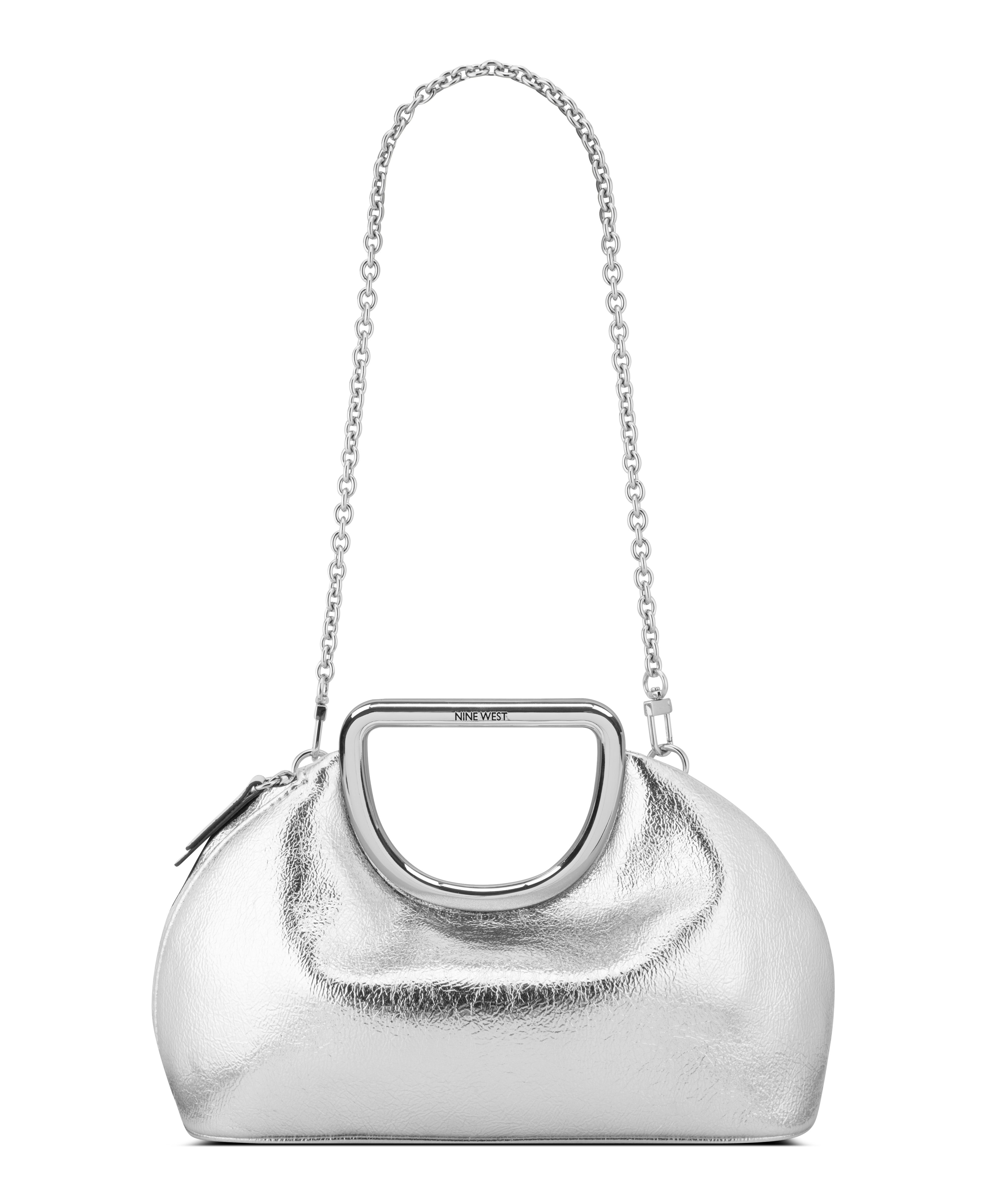 Palmin Silver Clutch Bag