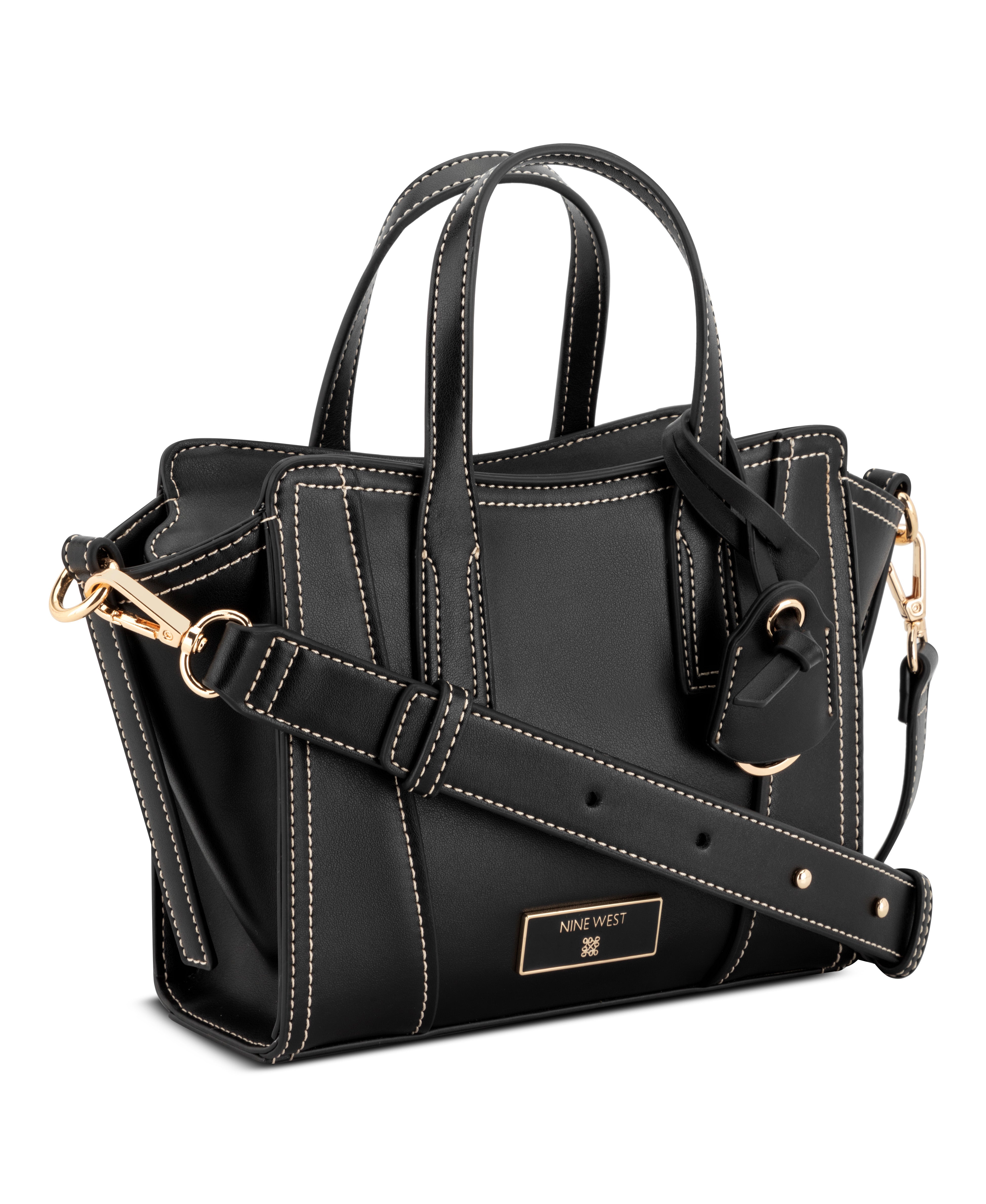 Fleura Black Mini Satchel Bag