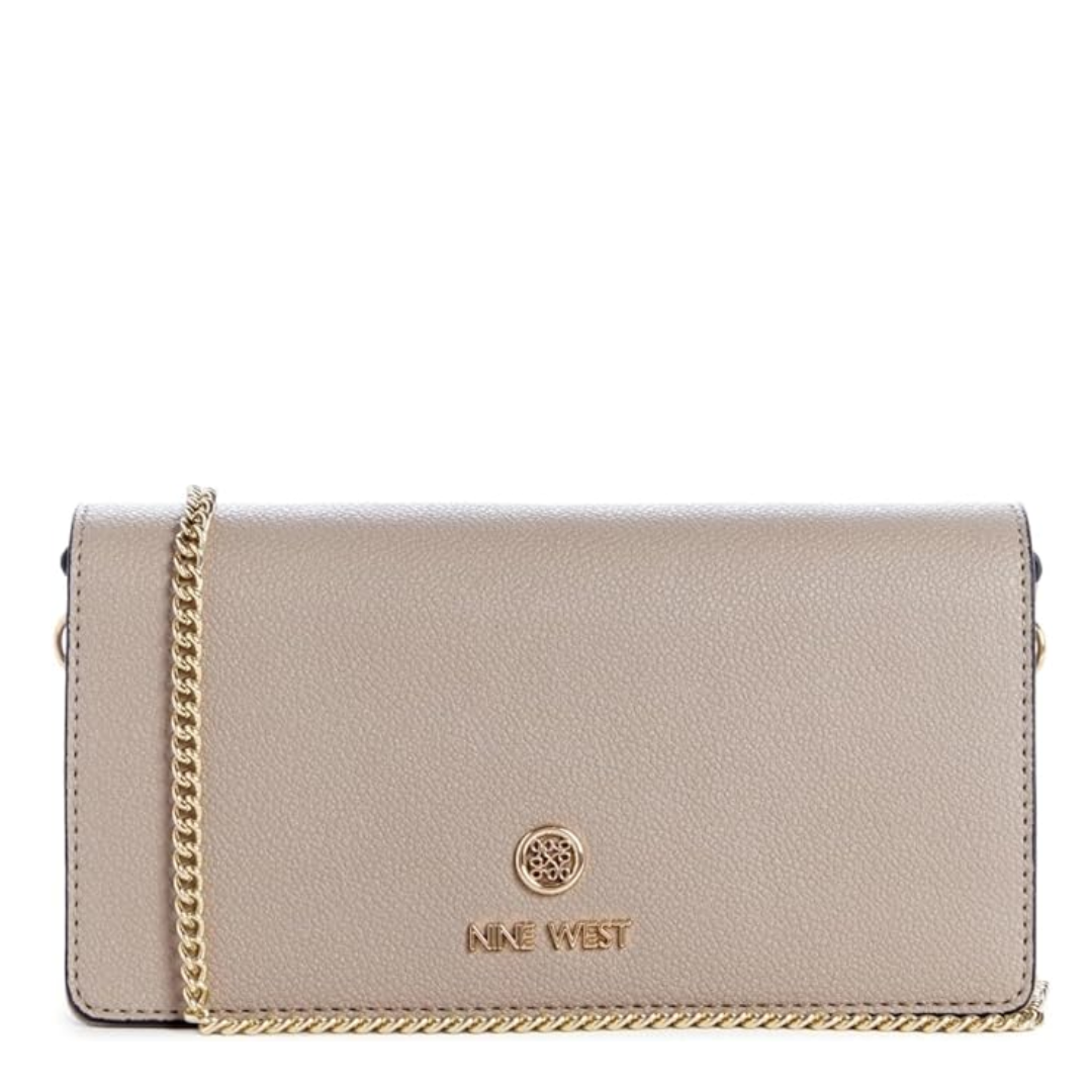 Lockup Sling Wallet Crossbody Bag Beige