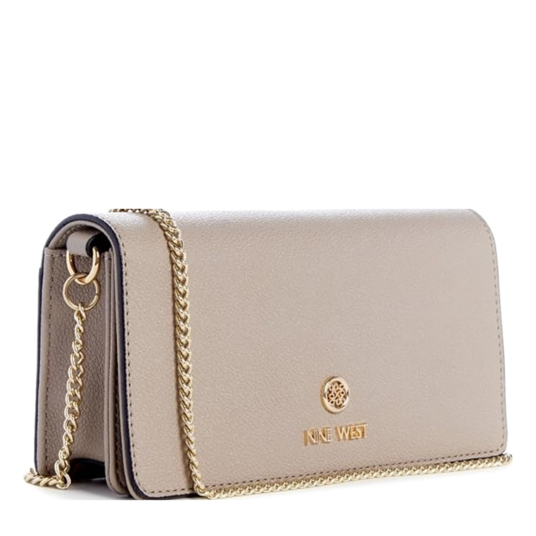Lockup Sling Wallet Crossbody Bag Beige