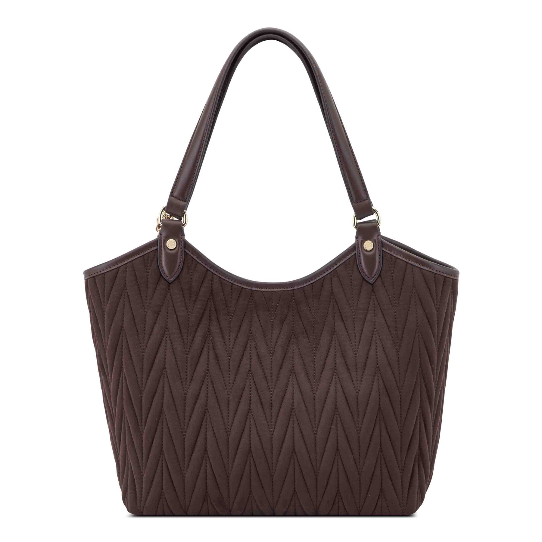 Jaslee Tote Carry All Bag Brown