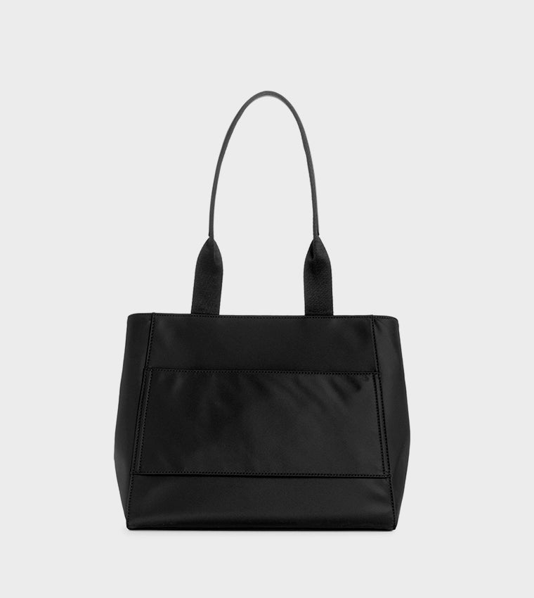 Byron Laptop Tote Bag Black