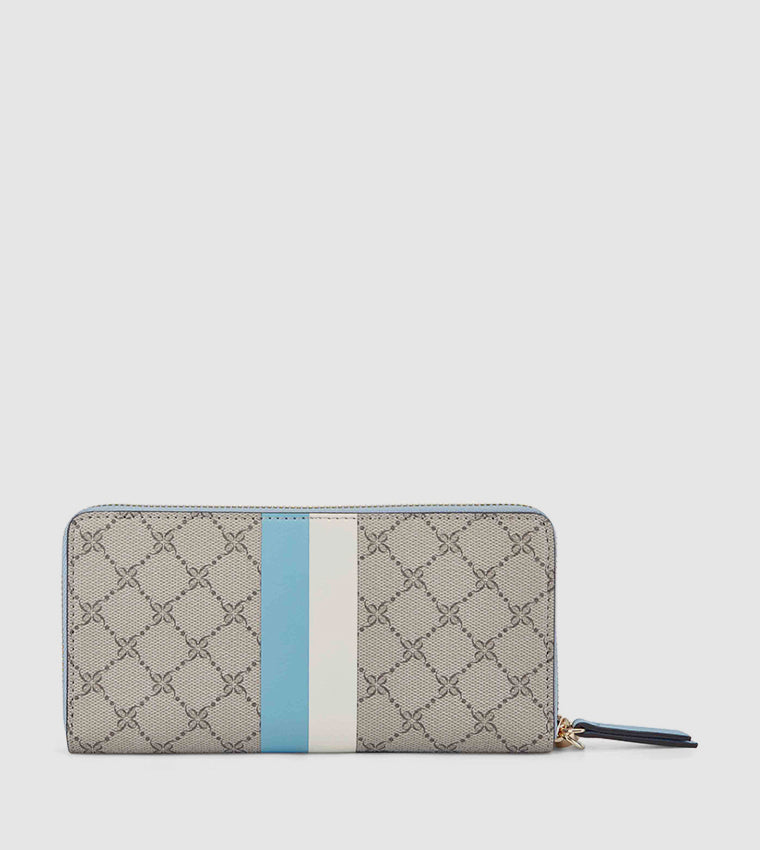 LINNETTE ZIPPER WRIST WALLET BEIGE