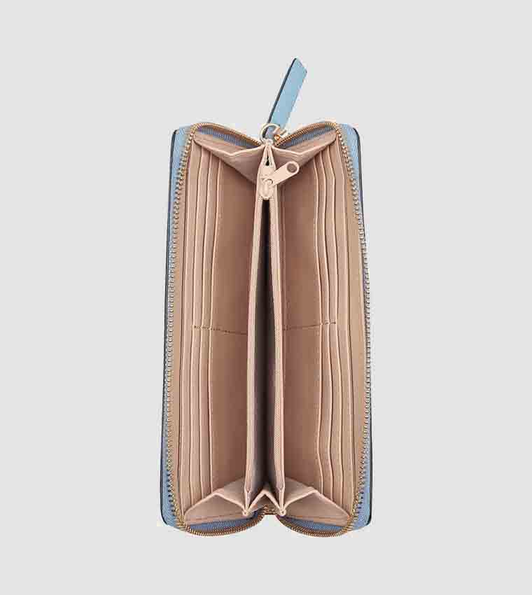 LINNETTE ZIPPER WRIST WALLET BEIGE