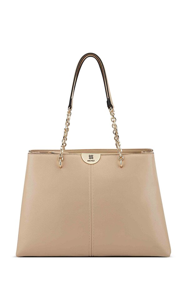 KEYSE JET SET TOTE BAG BEIGE