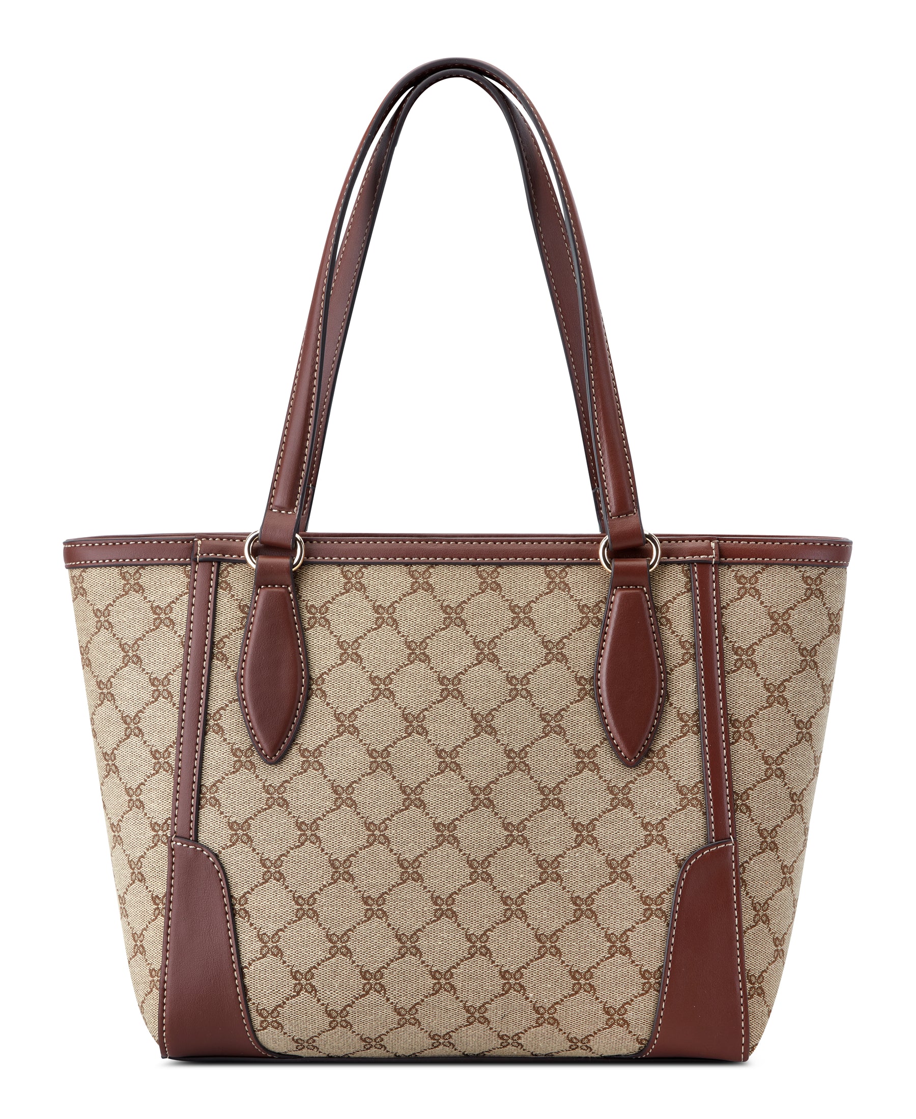 Innes Midi Tote Bag Logo Print Brown