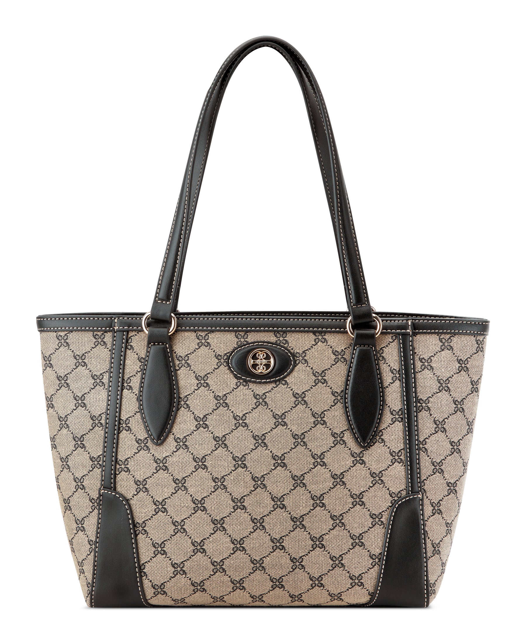 Innes Midi Tote Bag Logo Print Black