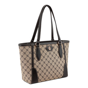 Innes Midi Tote Bag Logo Print Black