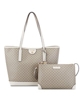 Teagan 2 In 1 Tote Bag Beige