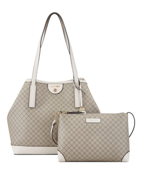 Teagan 2 In 1 Tote Bag Beige