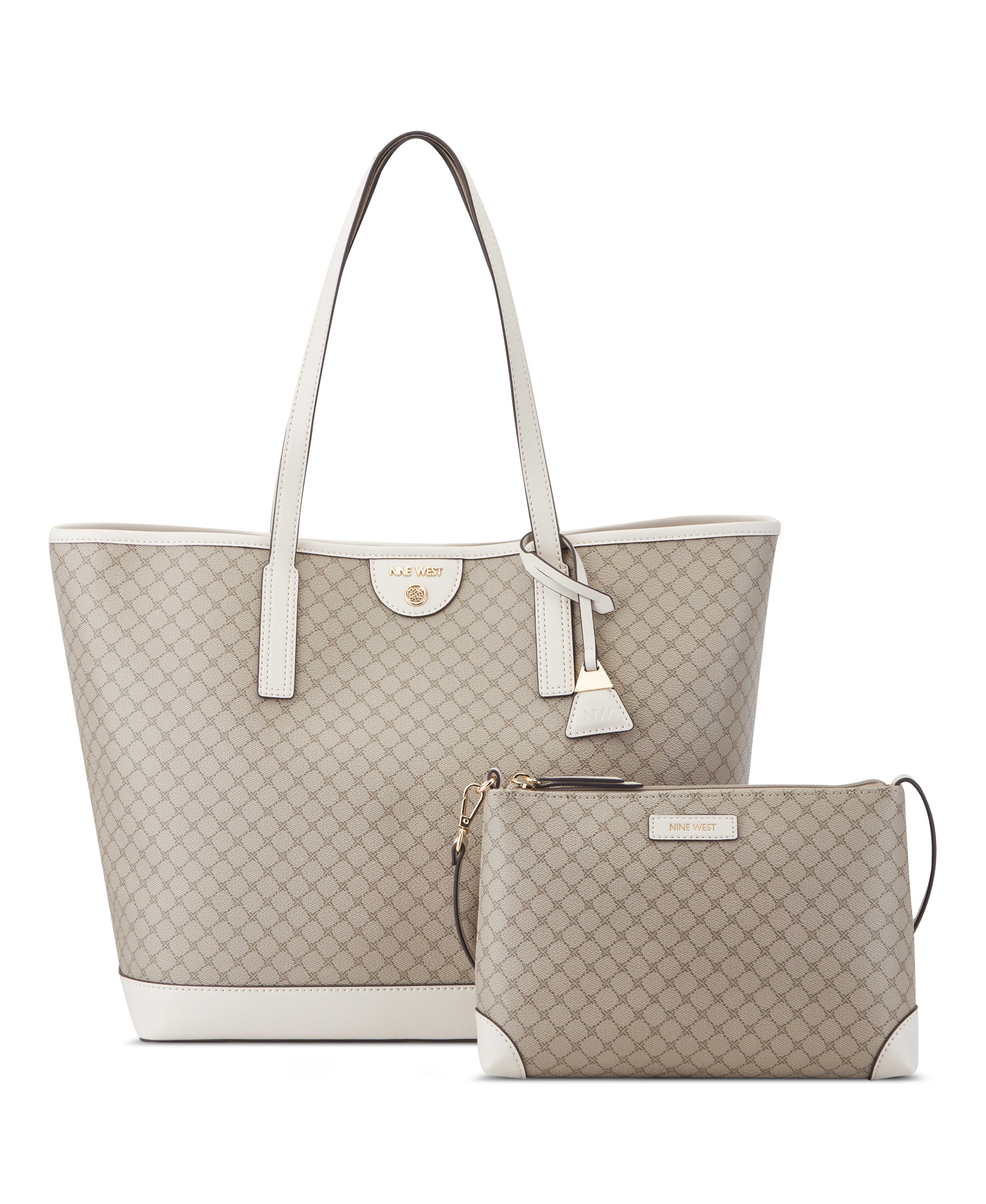 Teagan 2 In 1 Tote Bag Beige