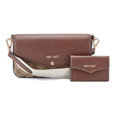 Peaches Crossbody Wallet Brown