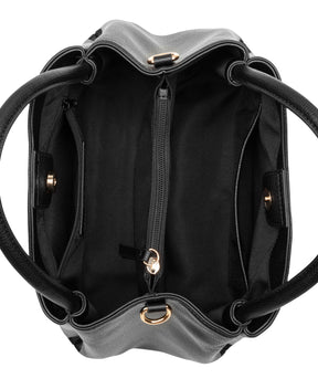 Dorsey Black Satchel Bag