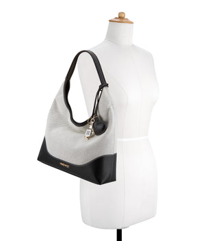Keylee Light Grey Hobo Bag