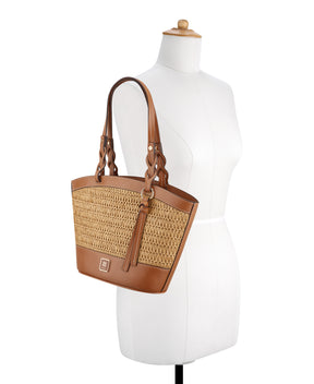 Nefi Light Brown Tote Bag