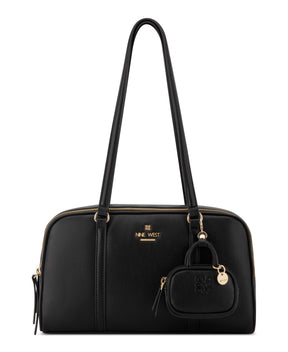 Alda Black Bowler Satchel Shoulder Bag