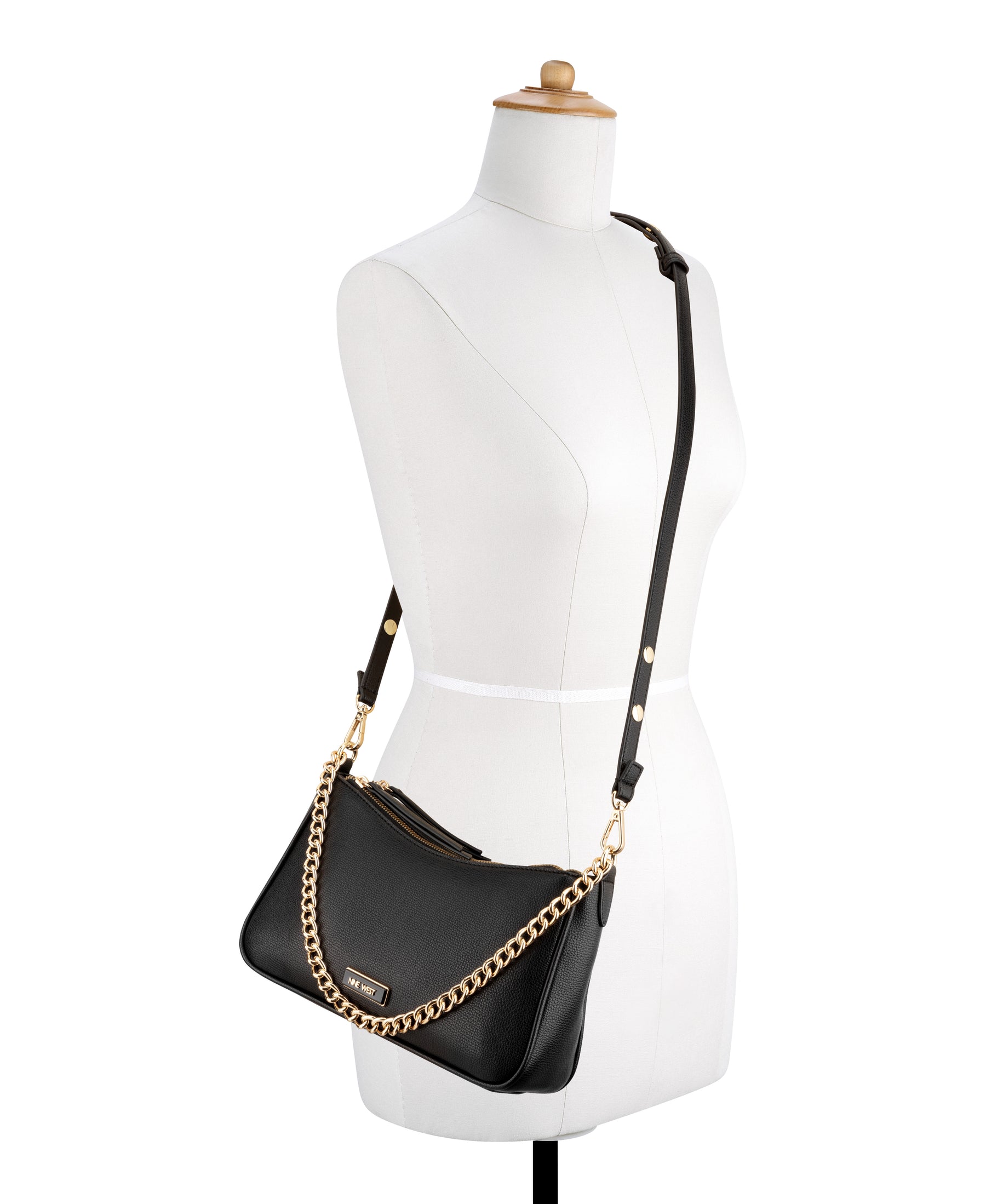 Denzielle Black Shoulder Bag