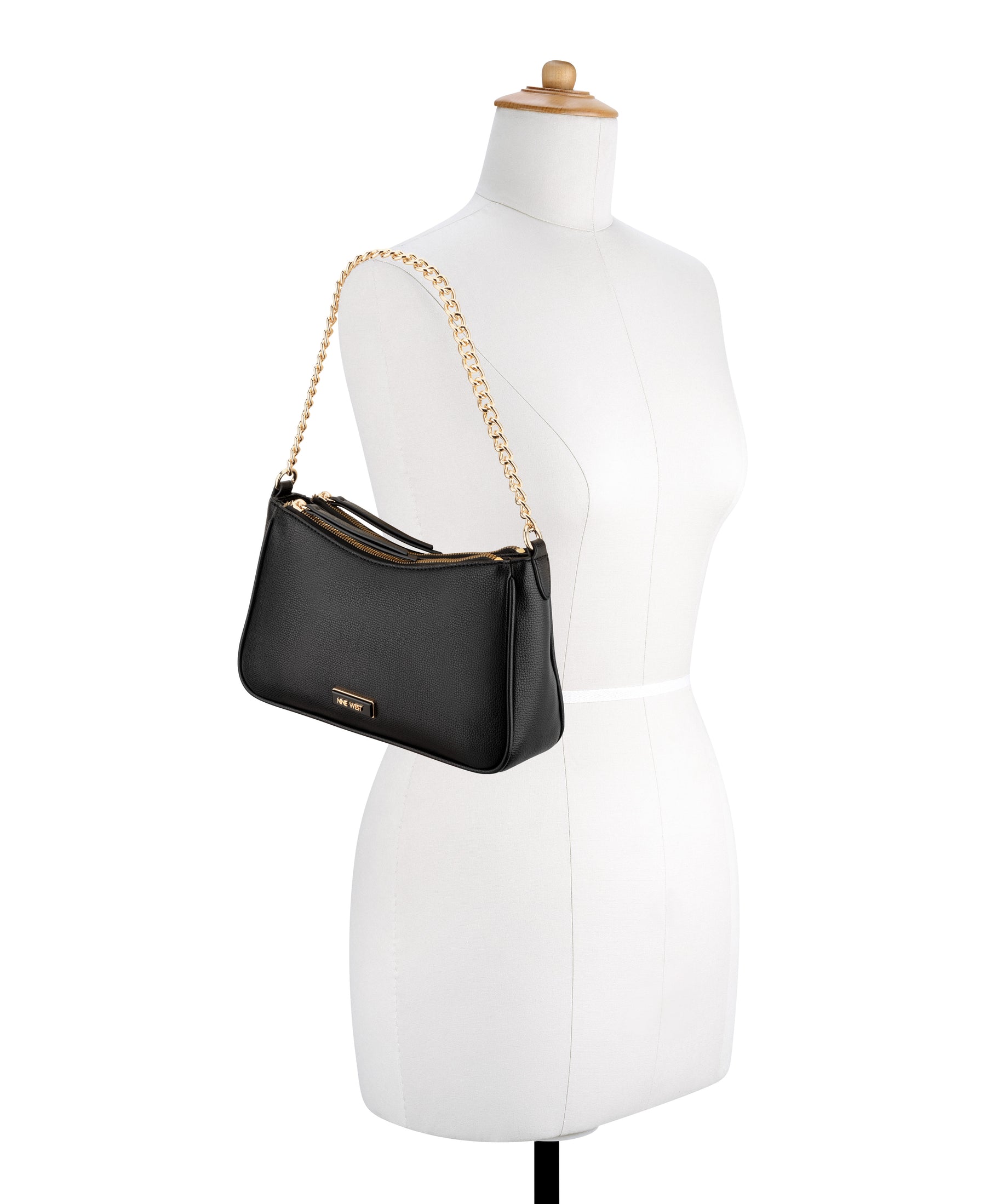 Denzielle Black Shoulder Bag