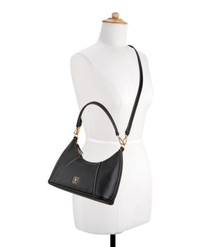Quincie Black Shoulder Bag