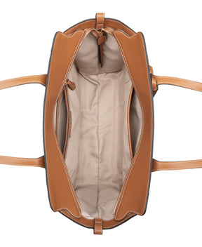 Fleura Light Brown Tote Carry All Bag