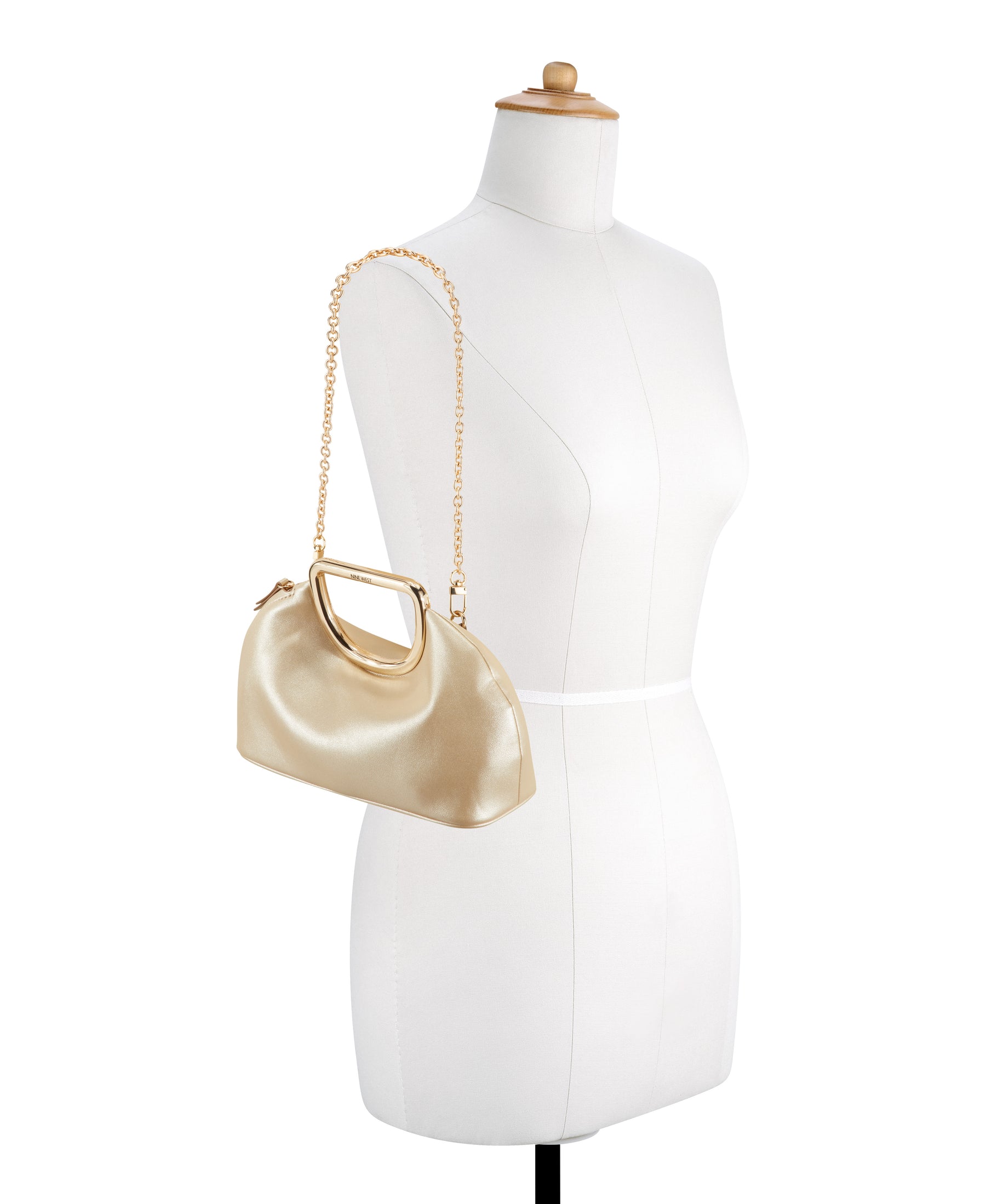 Palmin Golden Clutch Bag