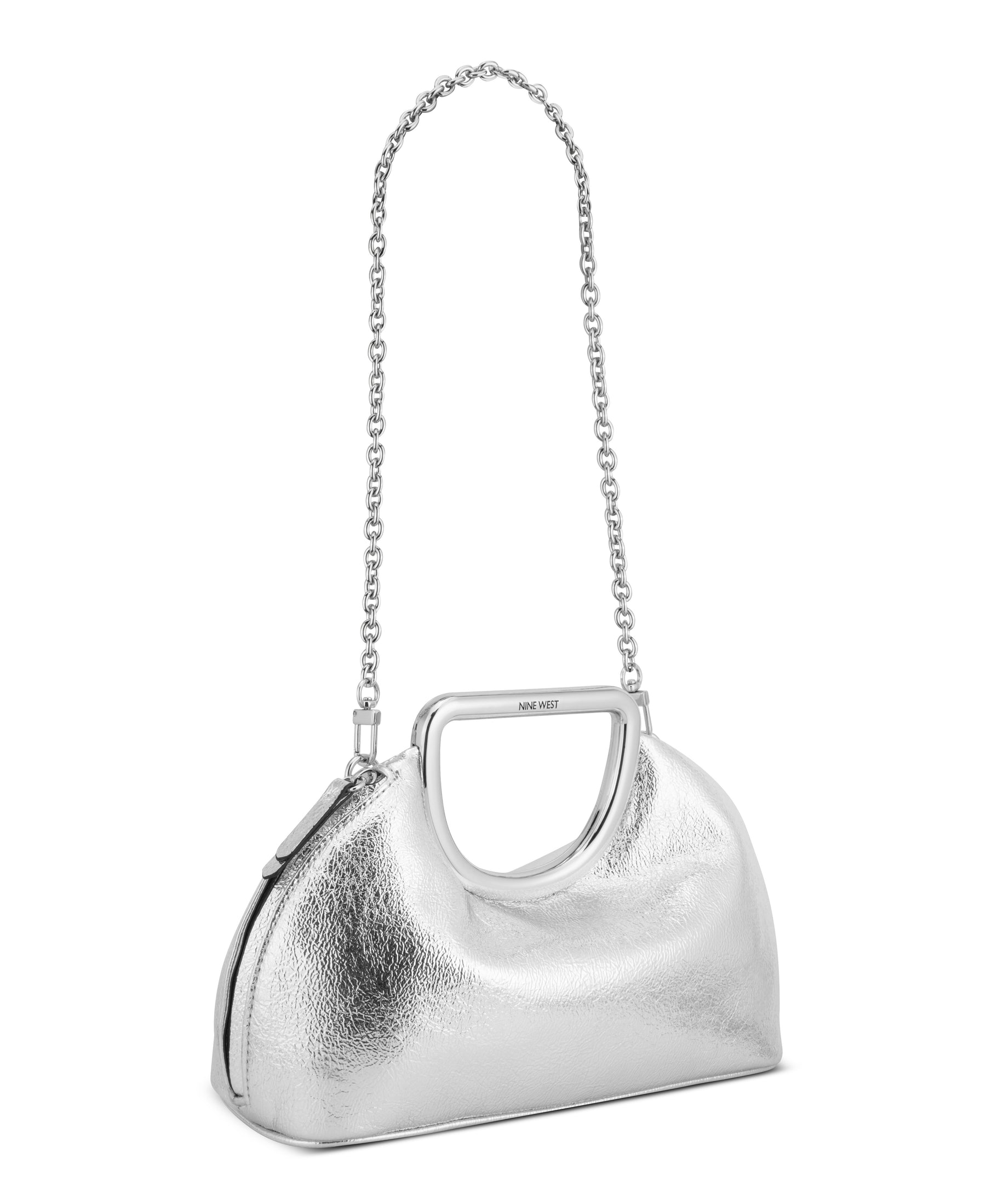 Palmin Silver Clutch Bag