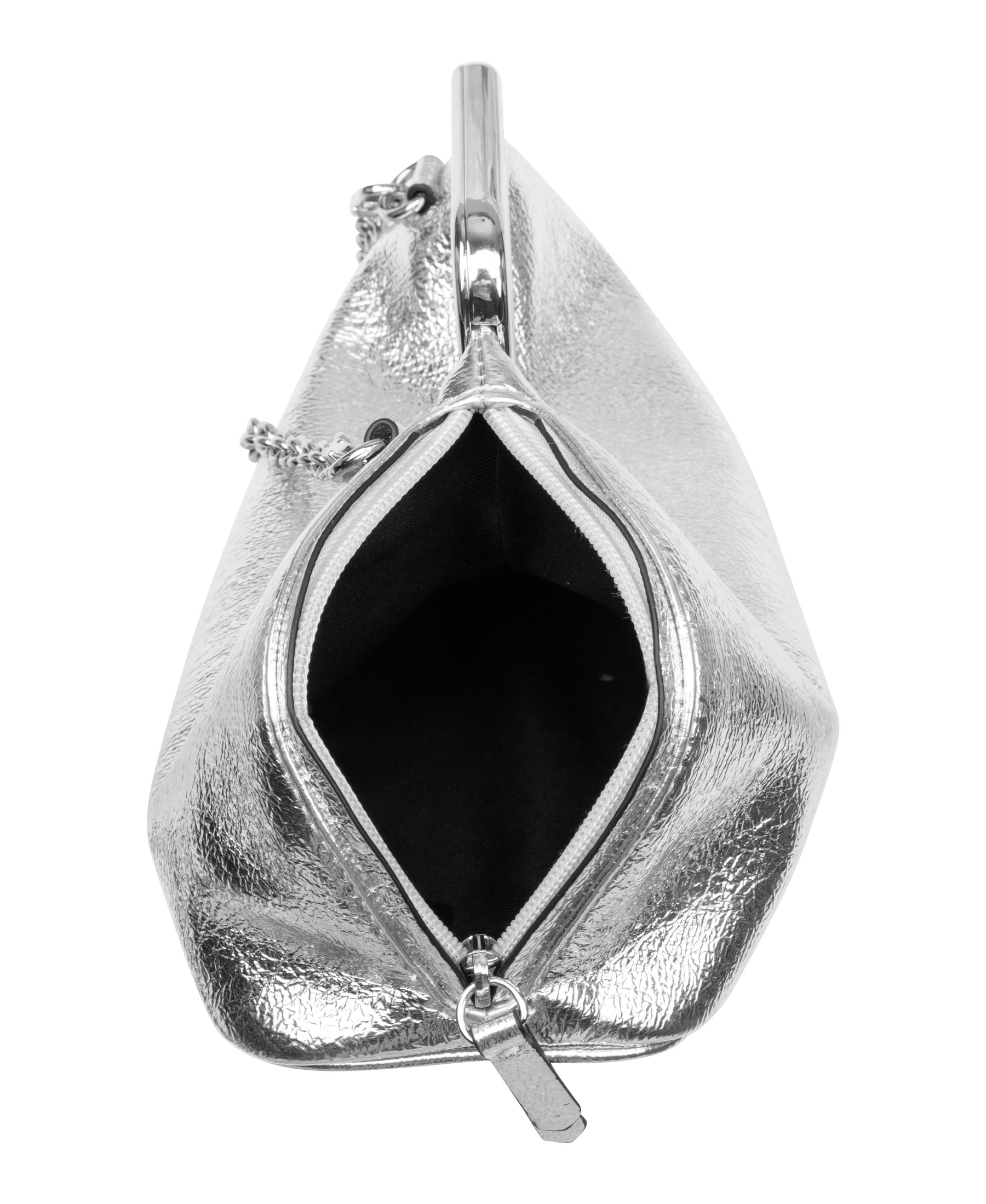 Palmin Silver Clutch Bag