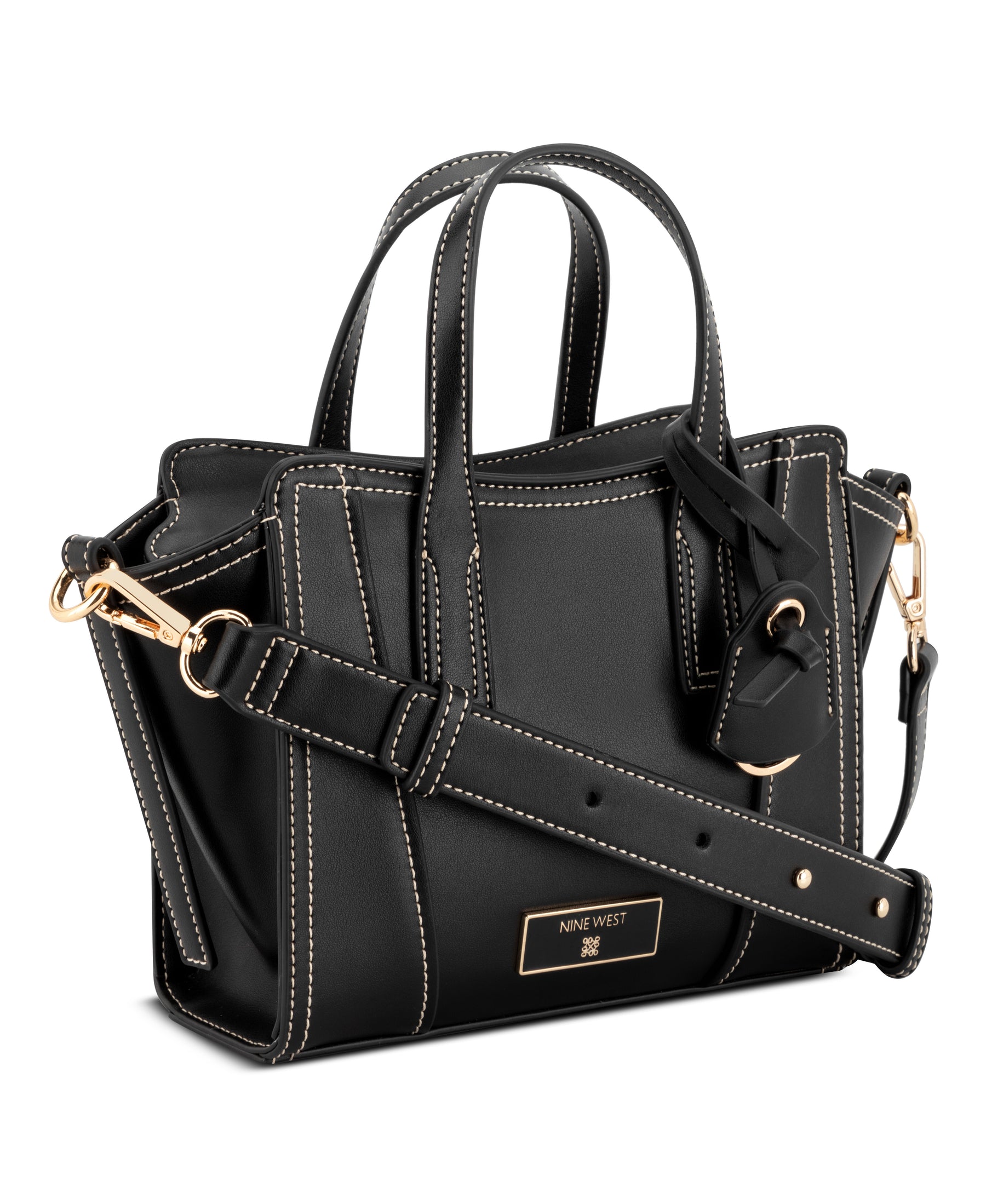 Fleura Black Mini Satchel Bag