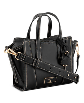 Fleura Black Mini Satchel Bag