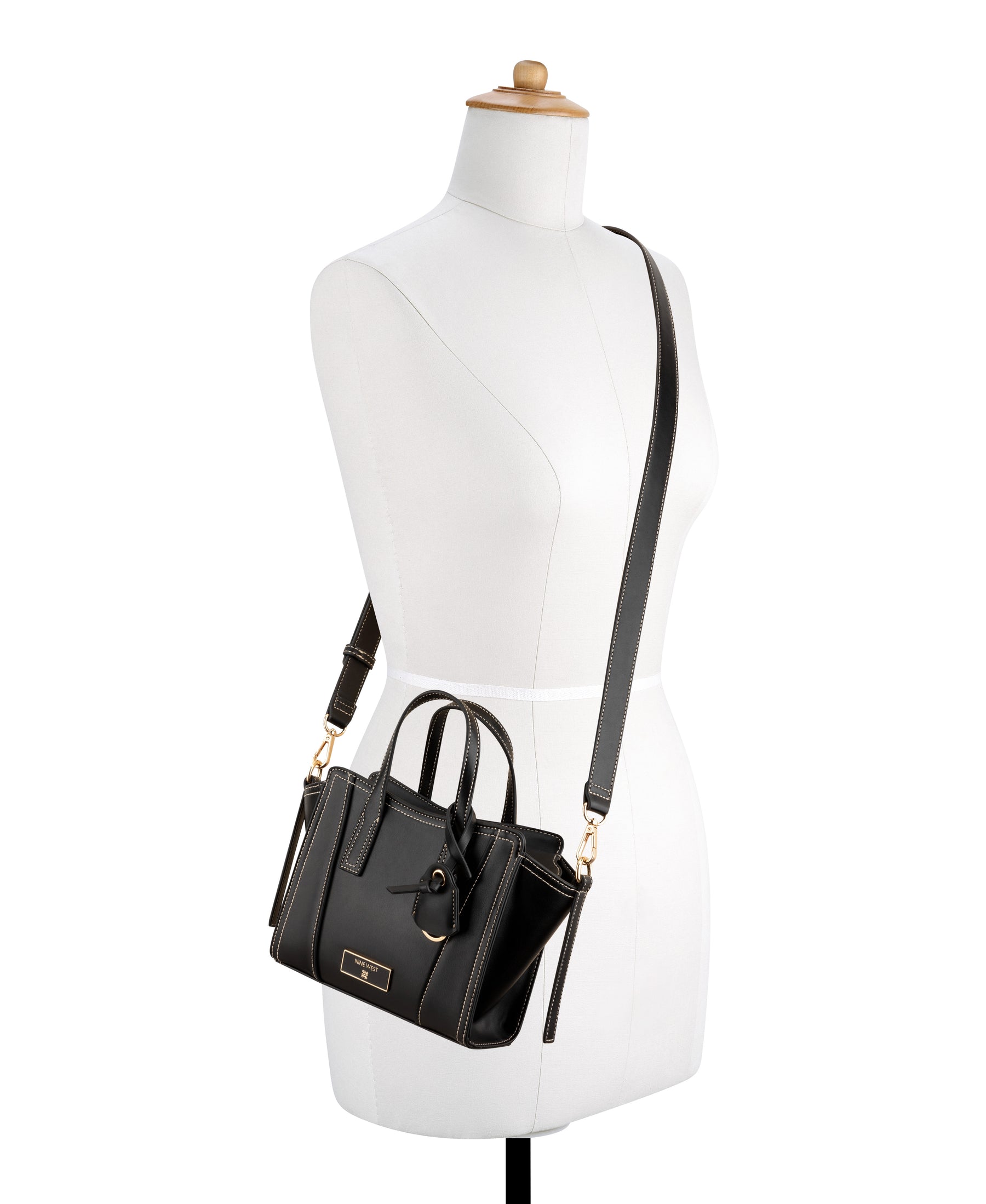 Fleura Black Mini Satchel Bag