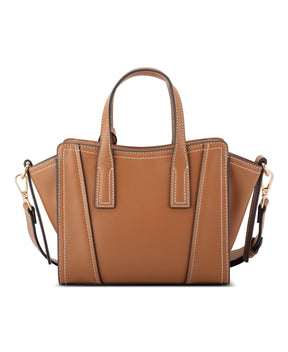 Fleura Light Brown Mini Satchel Bag