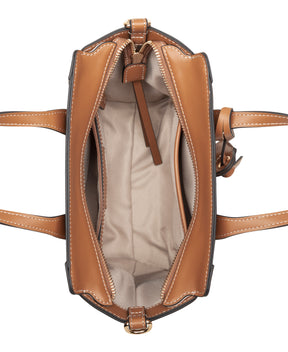 Fleura Light Brown Mini Satchel Bag