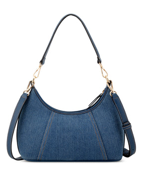 Quincie Denim Shoulder Bag