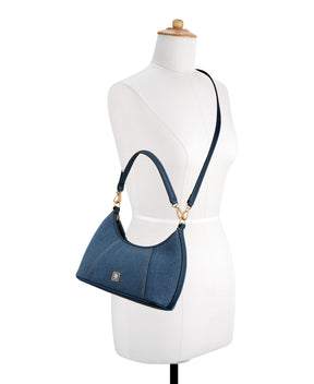 Quincie Denim Shoulder Bag