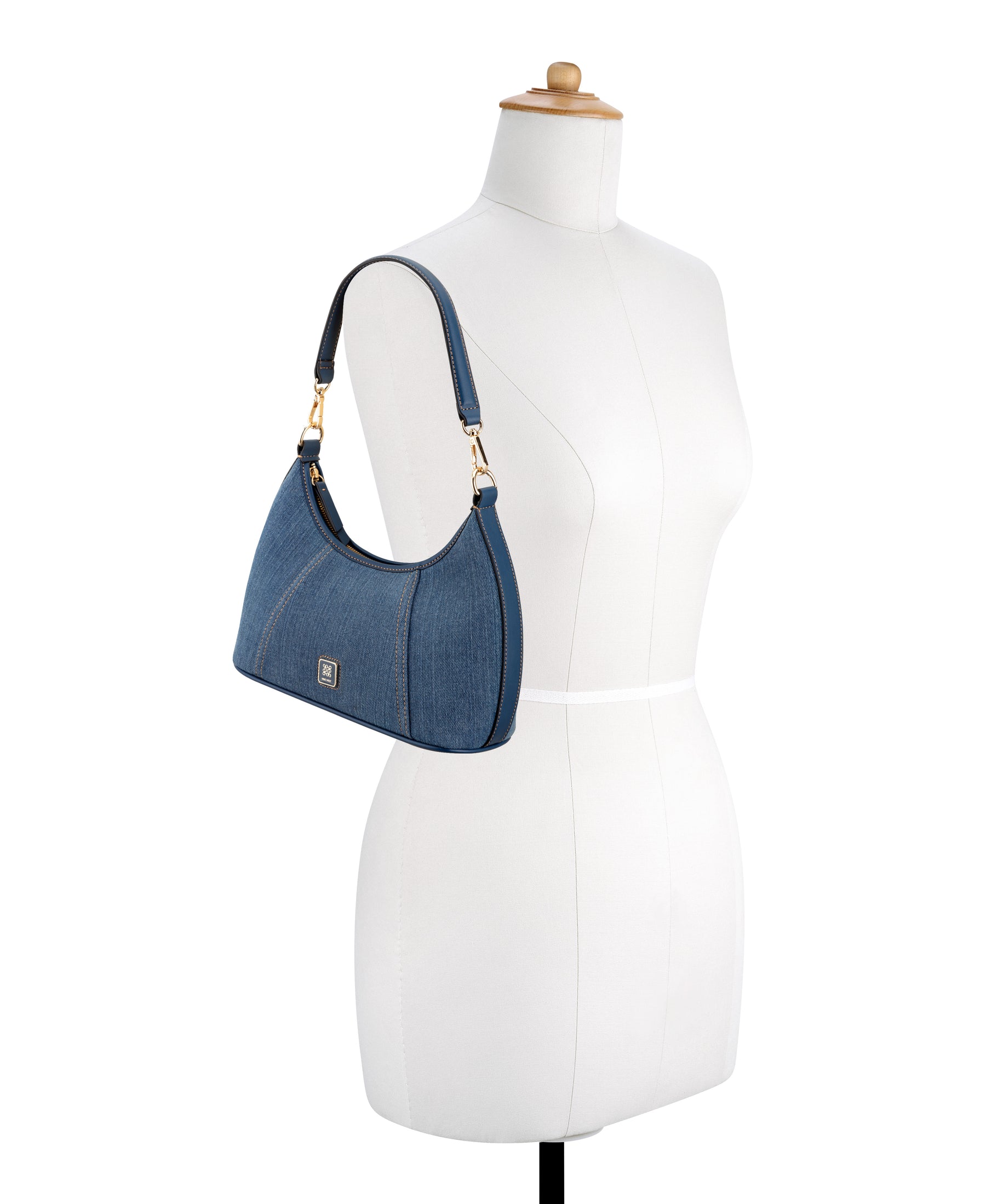 Quincie Denim Shoulder Bag