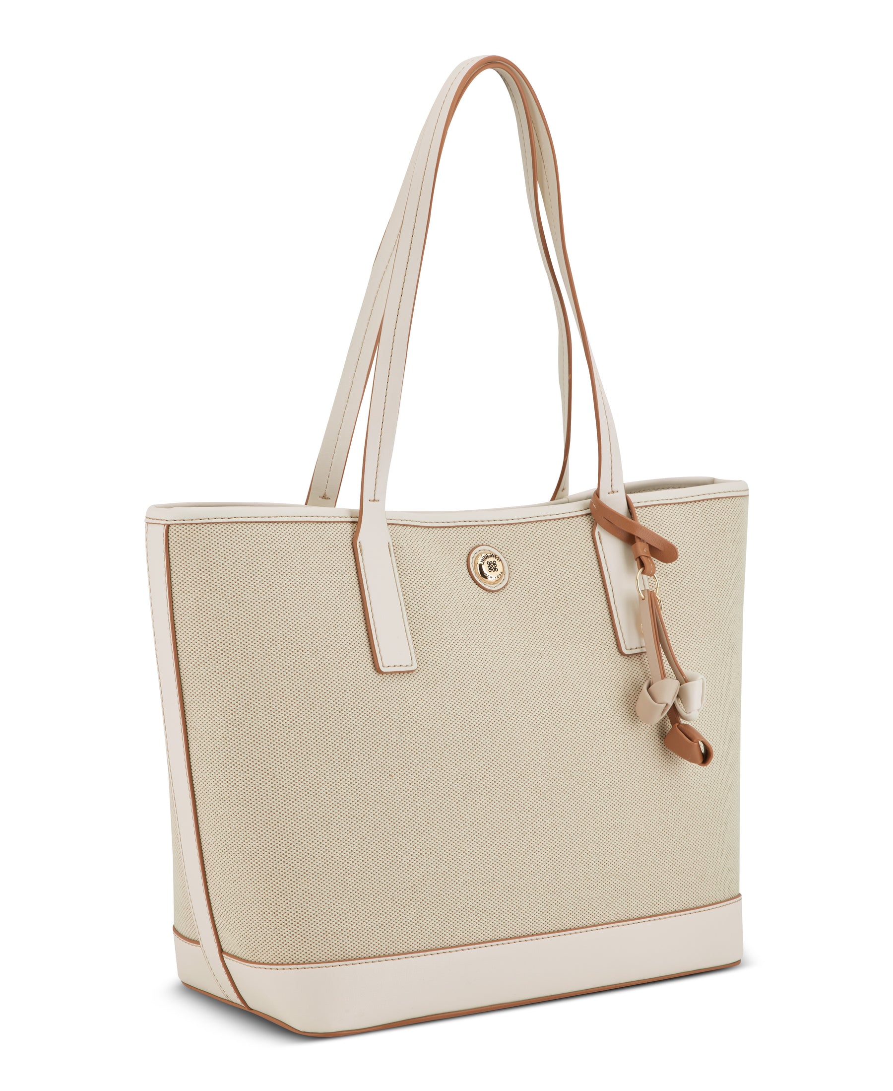 Talley Dark Beige 2 In 1 Tote Carry All Bag