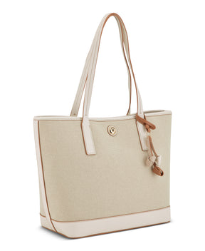 Talley Dark Beige 2 In 1 Tote Carry All Bag