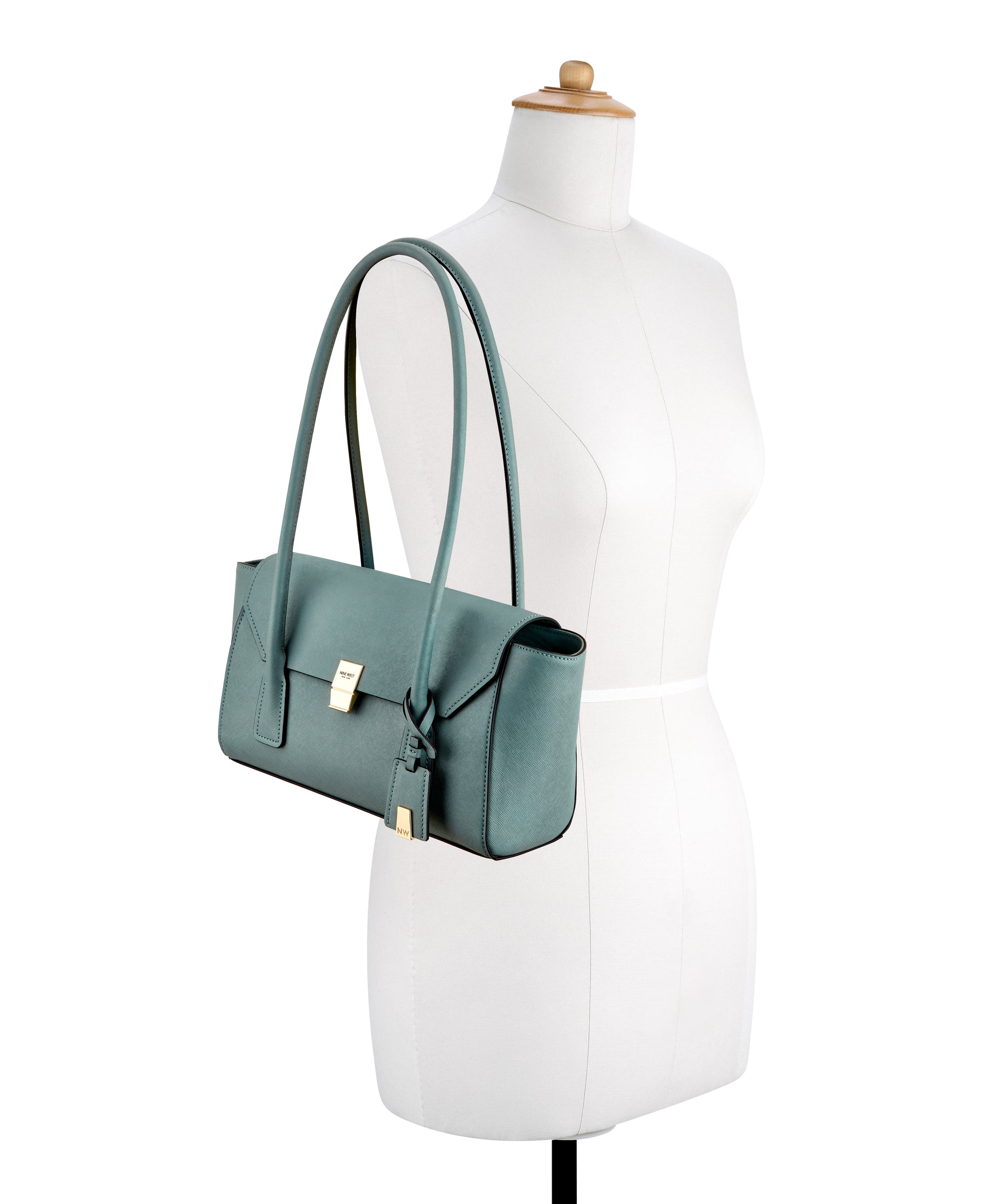 Zenia Blue Satchel Shoulder Bag