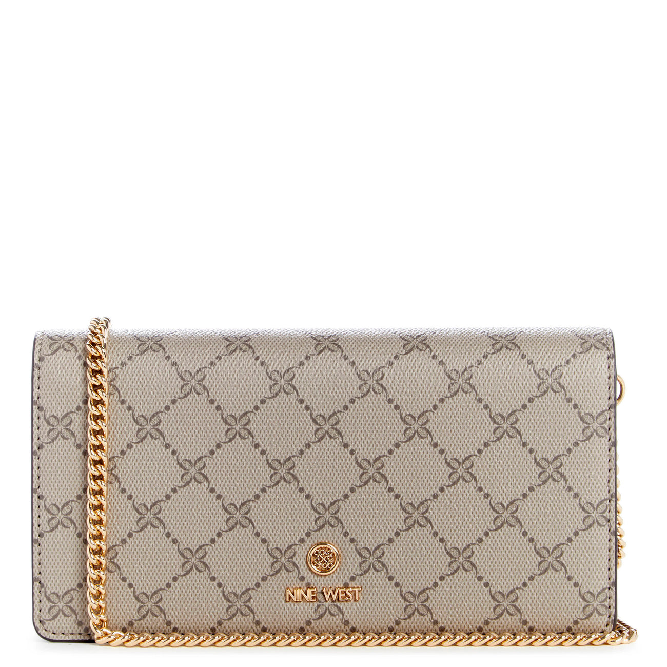 Lockup Sling Wallet Crossbody Bag Beige