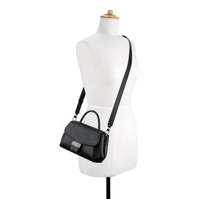 Morden Top Handle Mini Crossbody Bag Black