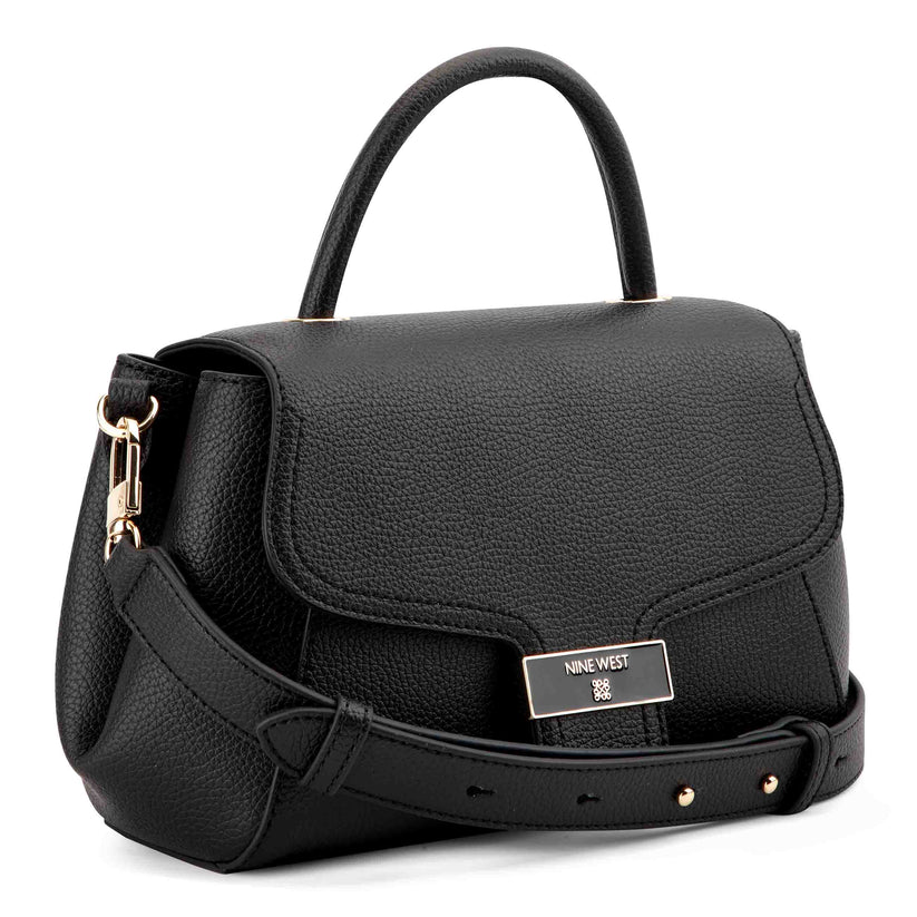 Morden Top Handle Mini Crossbody Bag Black