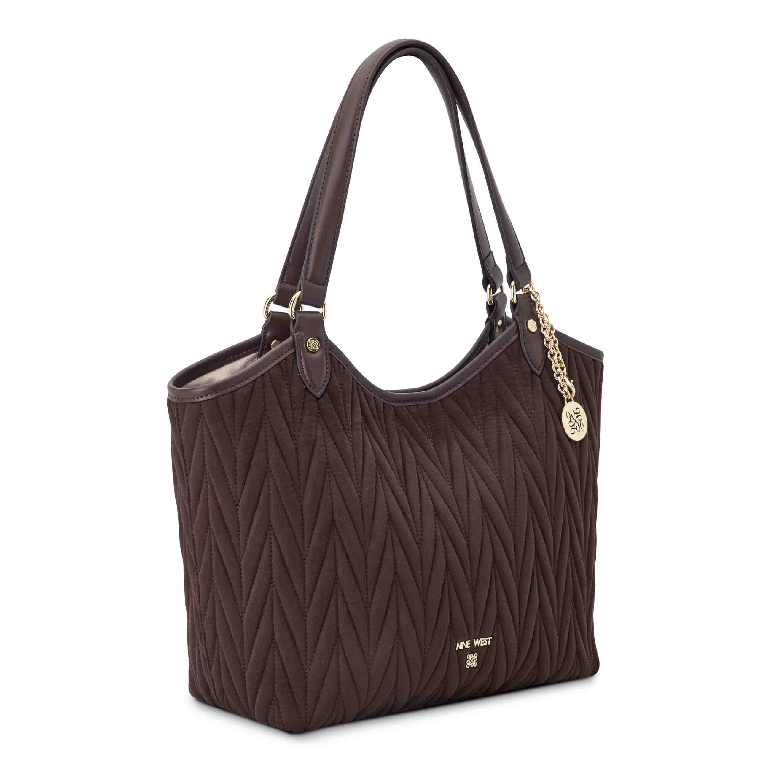 Jaslee Tote Carry All Bag Brown