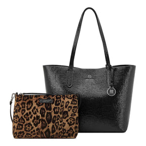 Piera Large Tote 2 In 1 Bag Black