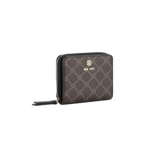 LINNETTE BROWN ZIPPER WALLET