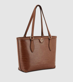 KYELLE MIDI TOTE BAG BROWN