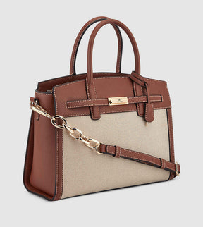 DAX JET SET SATCHEL L BROWN BAG