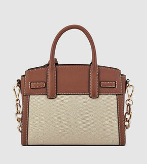 DAX MINI JETSET SATCHEL BAG L BROWN