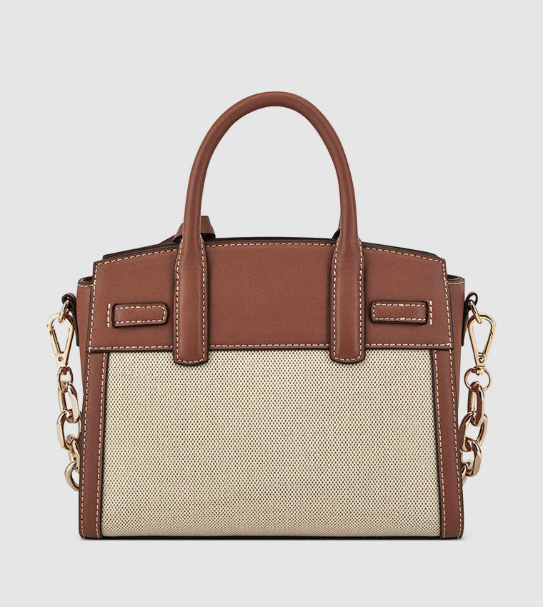 DAX MINI JETSET SATCHEL BAG L BROWN