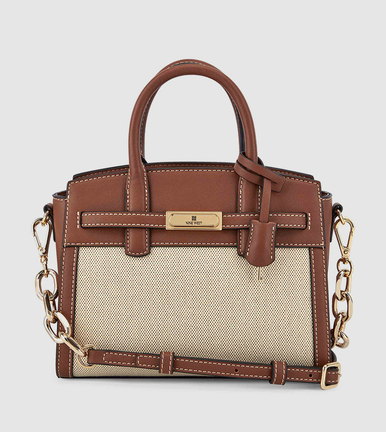 DAX MINI JETSET SATCHEL BAG L BROWN